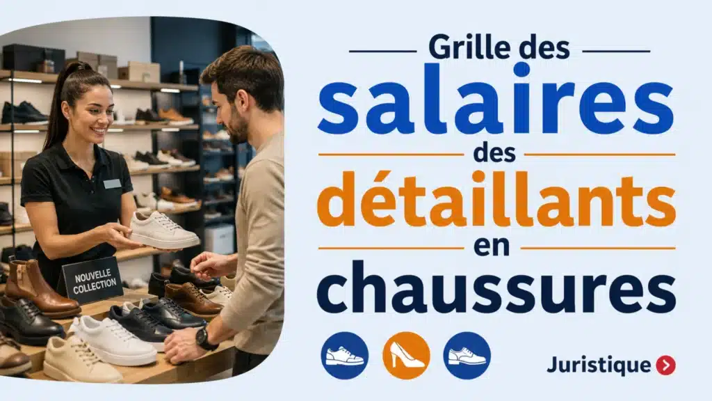 Grille des salaires 2026 des détaillants en chaussures