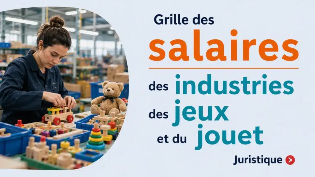 Grille des salaires 2026 des industries des jeux et du jouet