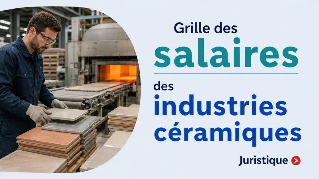Grille des salaires 2026 des industries céramiques