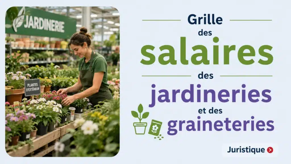Grille des salaires 2026 des jardineries et des graineteries