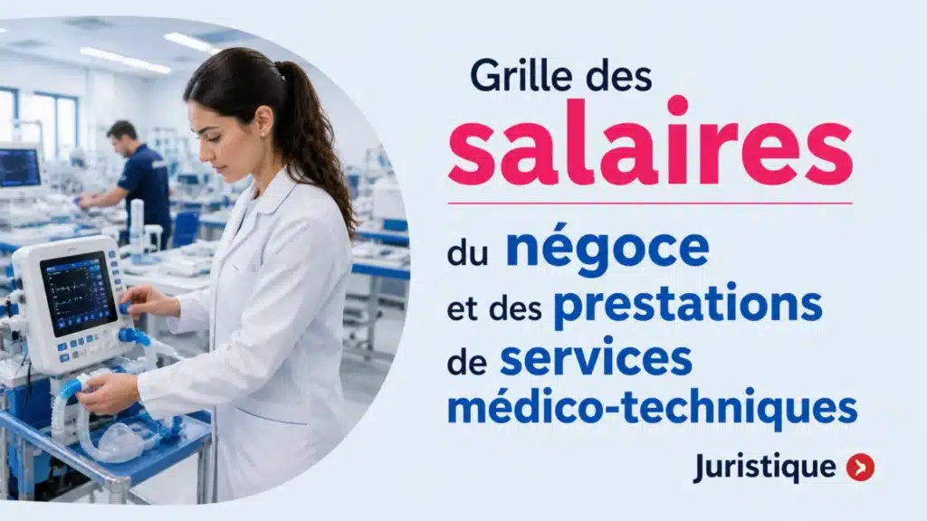 Grille des salaires 2026 du négoce et des prestations de services médico-techniques