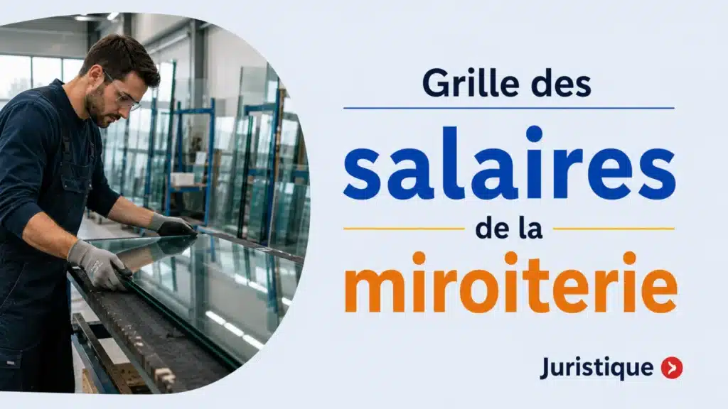 Grille des salaires 2026 de la miroiterie