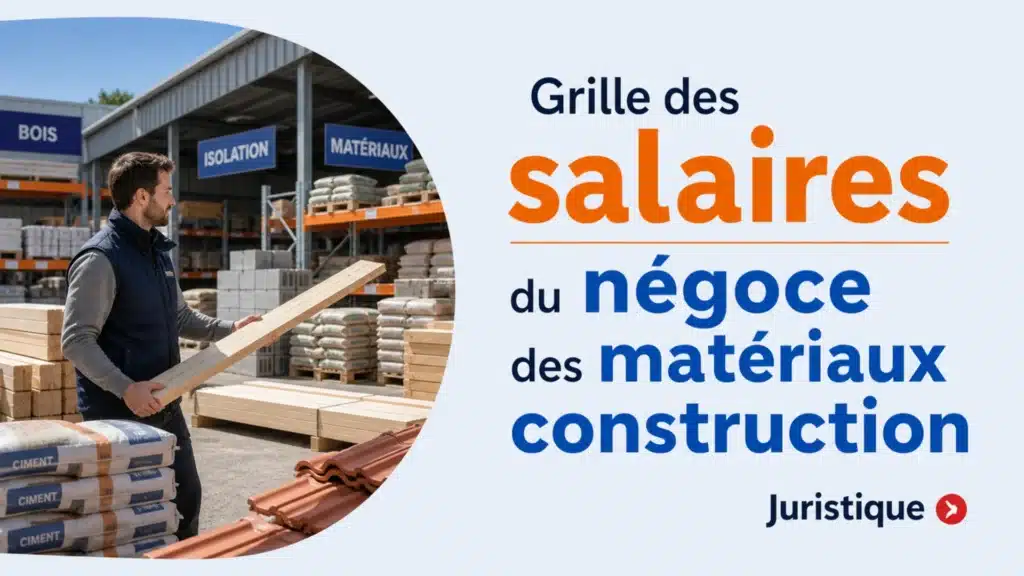Grille des salaires 2026 du négoce des matériaux de construction