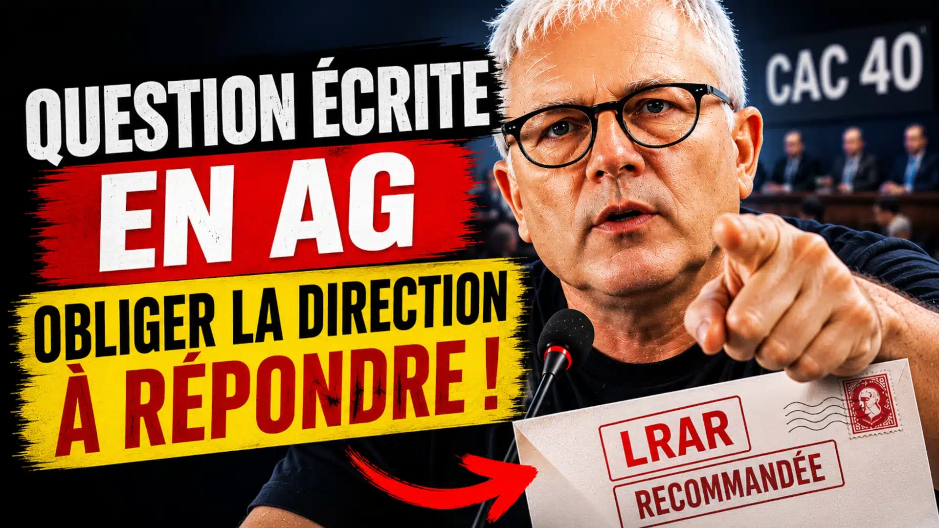 Interroger la direction d’une société cotée