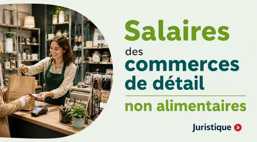 Rémunérations minimales des commerces de détail non alimentaires en 2026