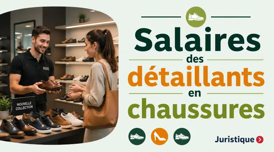 Rémunérations minimales des détaillants en chaussures en 2026
