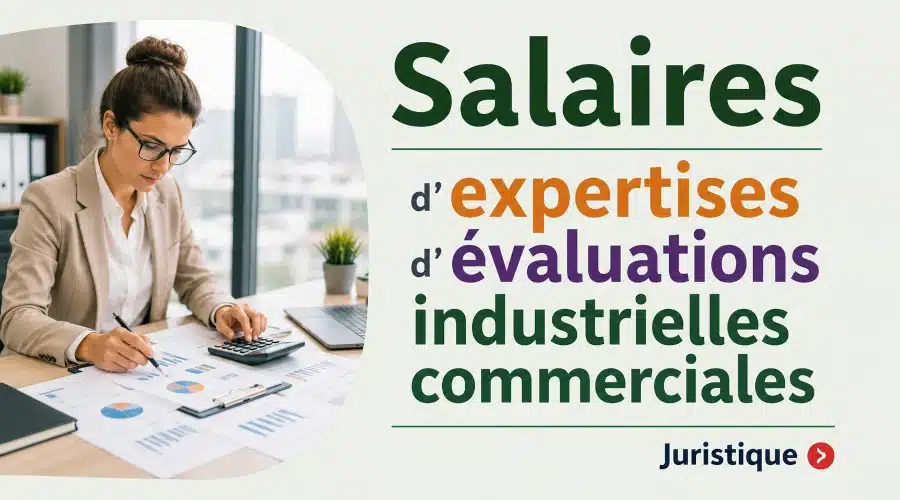 Rémunérations minimales d’expertises d’évaluations industrielles commerciales en 2026