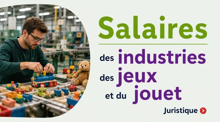 Rémunérations minimales des industries des jeux et du jouet en 2026