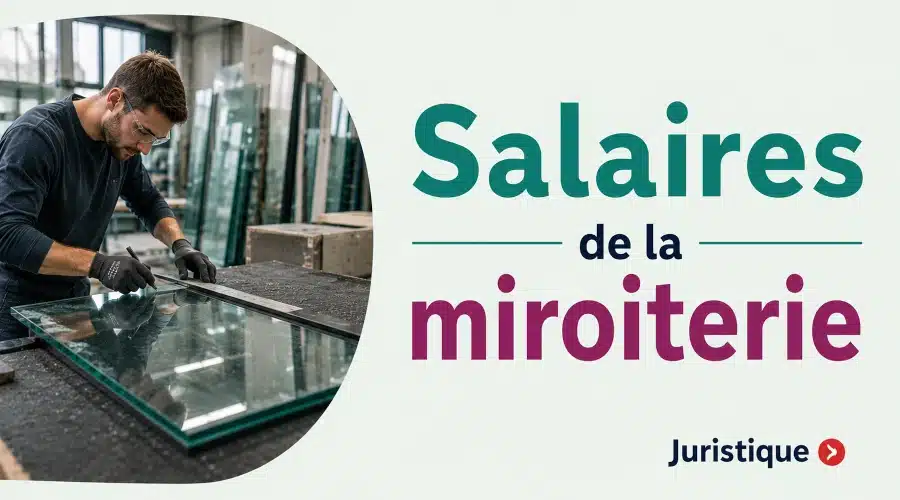 Rémunérations minimales de la miroiterie en 2026
