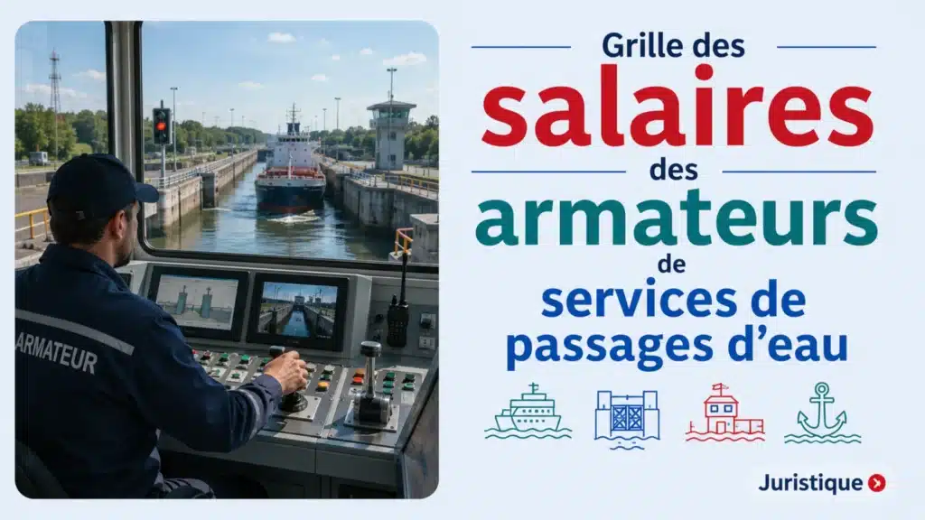 Grille des salaires 2026 des armateurs de services de passages d’eau
