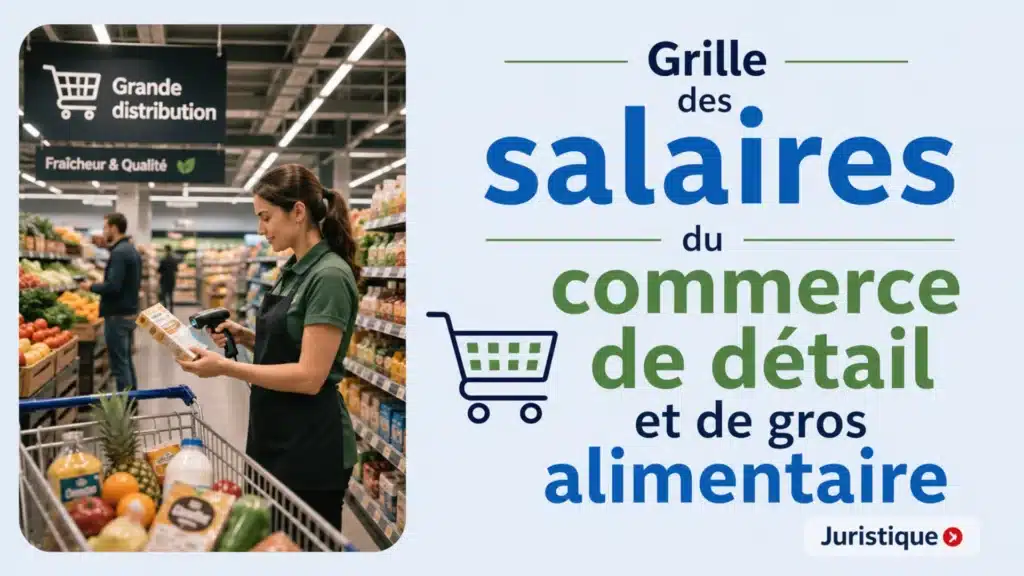 Grille des salaires 2026 du commerce de détail et de gros alimentaire