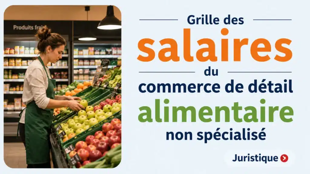 Grille des salaires 2026 du commerce de détail alimentaire non spécialisé