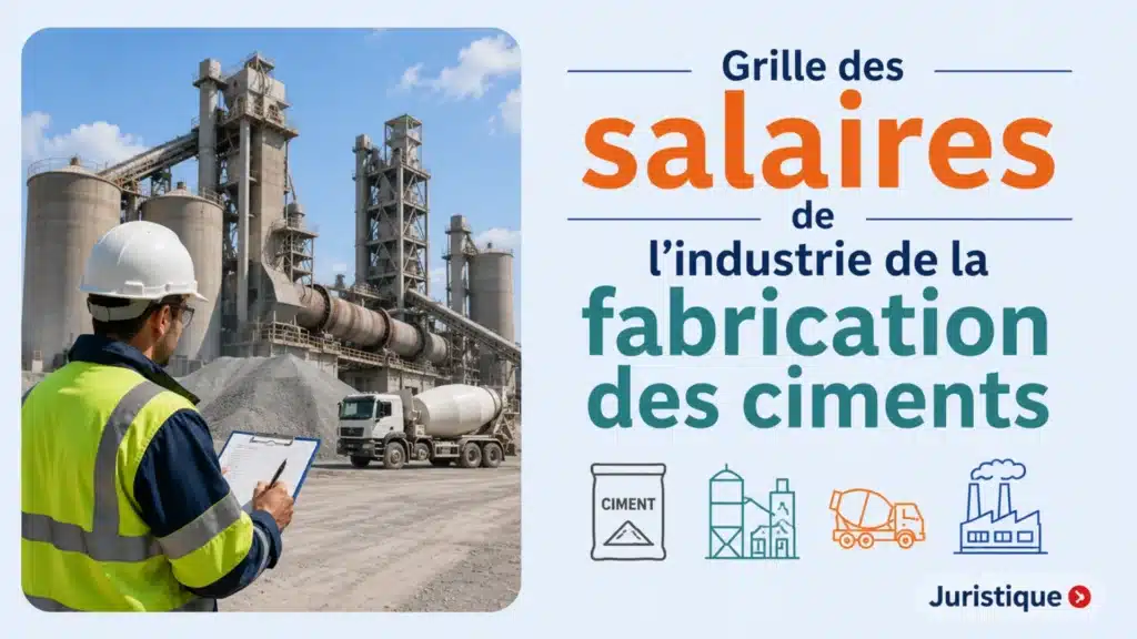 Grille des salaires 2026 de l’industrie de la fabrication des ciments