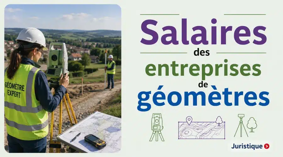 Rémunérations minimales des entreprises de géomètres en 2026