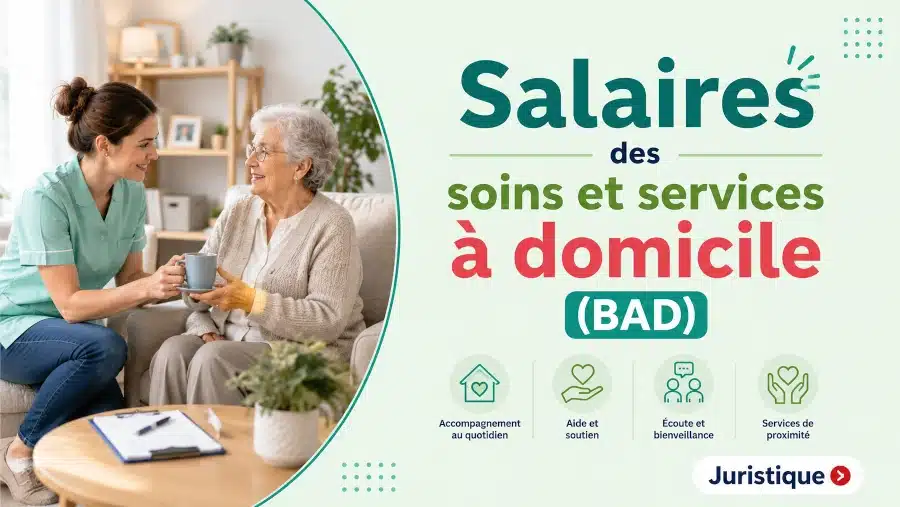 Rémunérations minimales des soins et services à domicile (BAD) en 2026