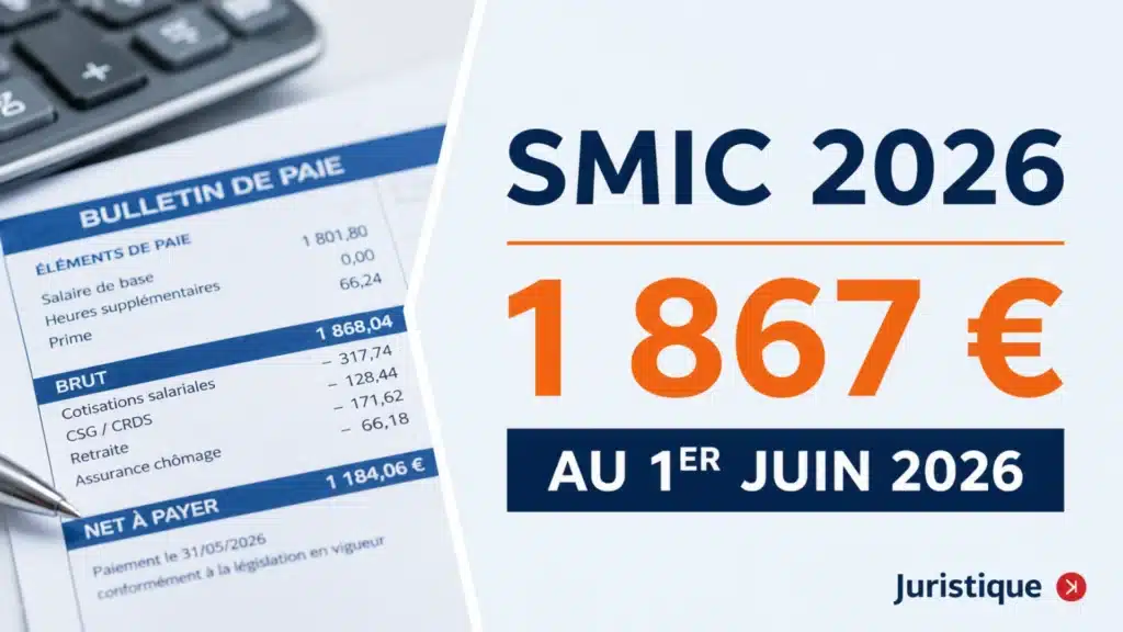 Montant du SMIC au 1er juin 2026 pour 35h et 39 h