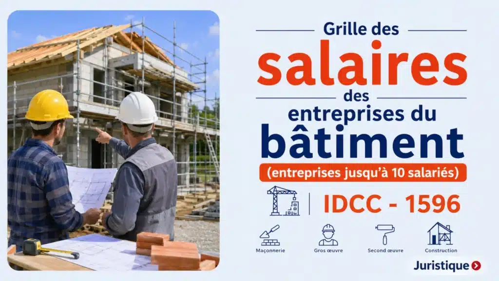 Grille des salaires 2026 des ouvriers du bâtiment (jusqu’à 10 salariés) des Hauts-de-France