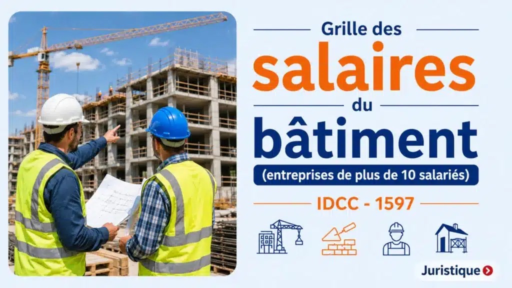 Grille des salaires 2026 des ouvriers du bâtiment (plus de 10 salariés) de Corse