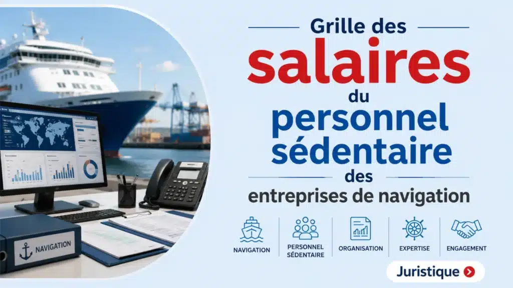 Grille des salaires 2026 du personnel sédentaire des entreprises de navigation