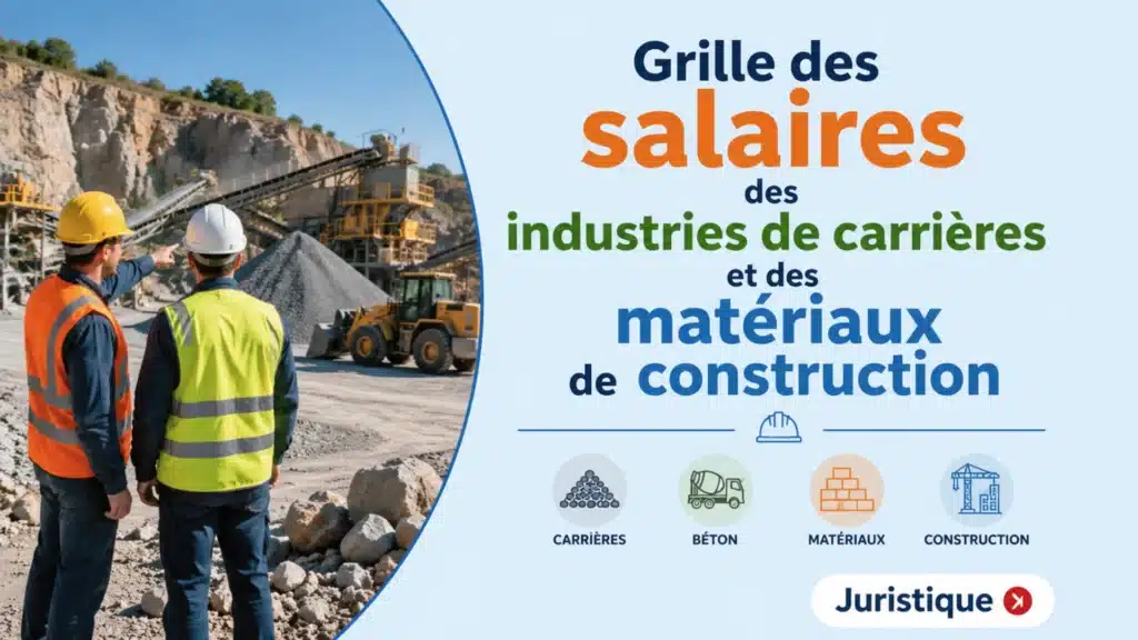 Grille des salaires 2026 des industries des carrières et des matériaux de construction de Normandie
