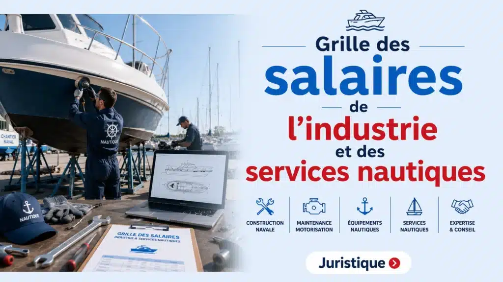 Grille des salaires 2026 de l’industrie et des services nautiques