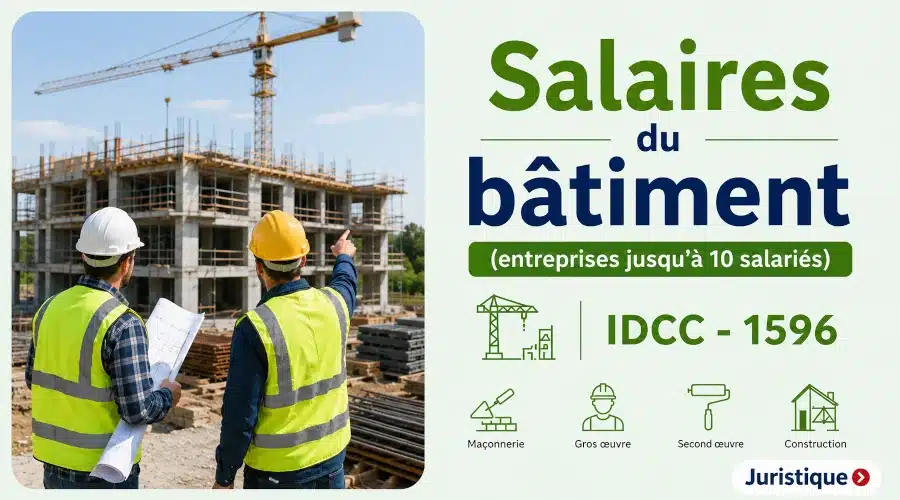 Rémunérations minimales des ouvriers du bâtiment (jusqu’à 10 salariés) des Hauts-de-France en 2026