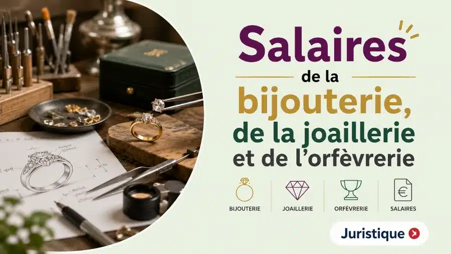 Rémunérations minimales de la bijouterie, joaillerie et orfèvrerie en 2026