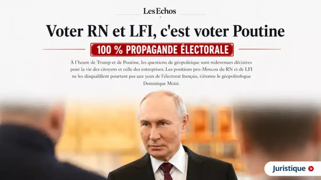 Voter LFI ou RN : c'est voter pour Poutine