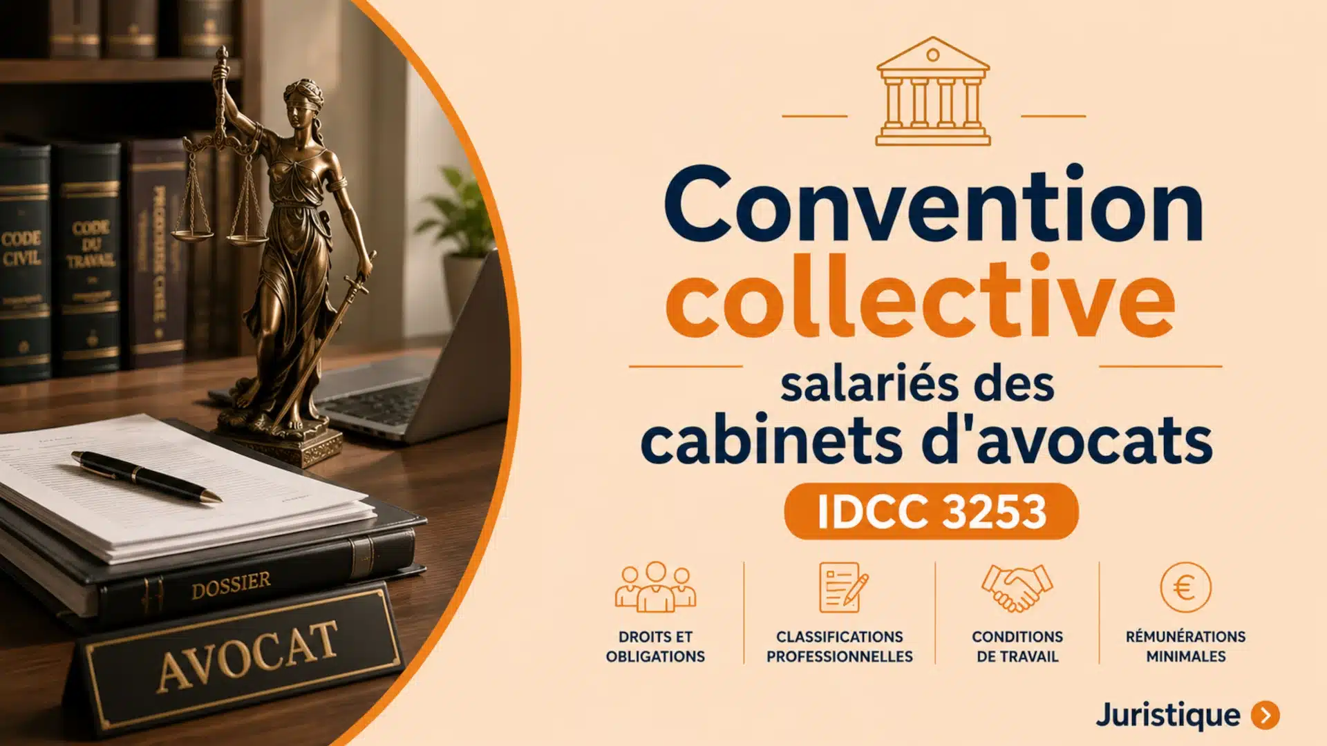 Acheter la convention collective des salariés des cabinets d'avocatsAcheter la convention collective des salariés des cabinets d'avocats