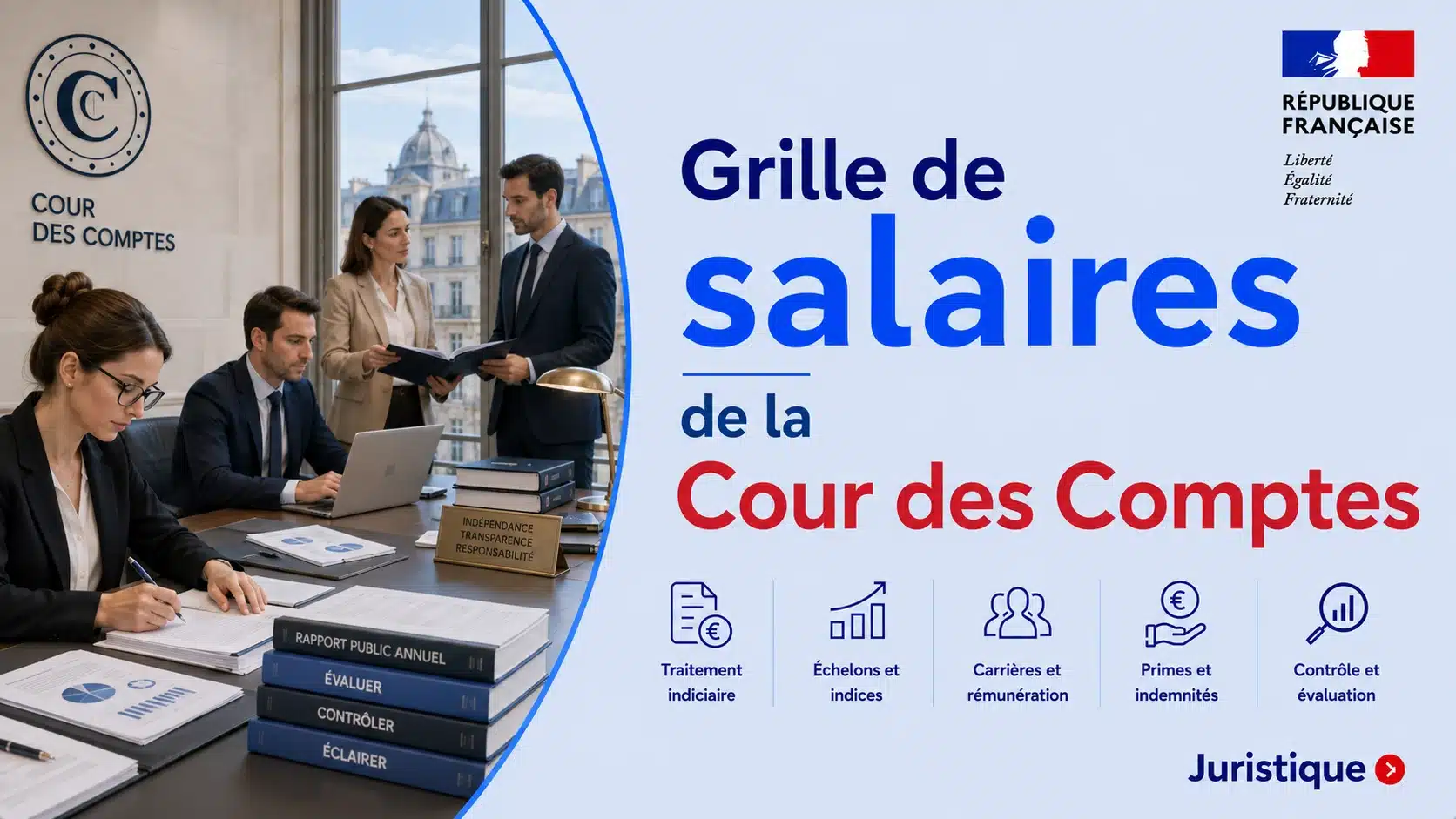 Grille des salaires de la fonction publique de la Cour des Comptes