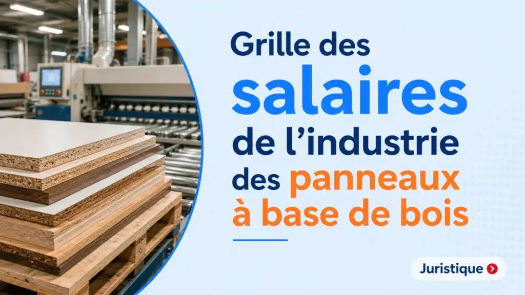 Grille des salaires 2026 de l’industrie des panneaux à base de bois