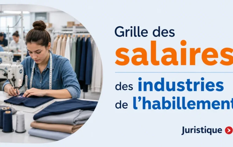 Grille des salaires des industries de l’habillement au 1er juillet 2026
