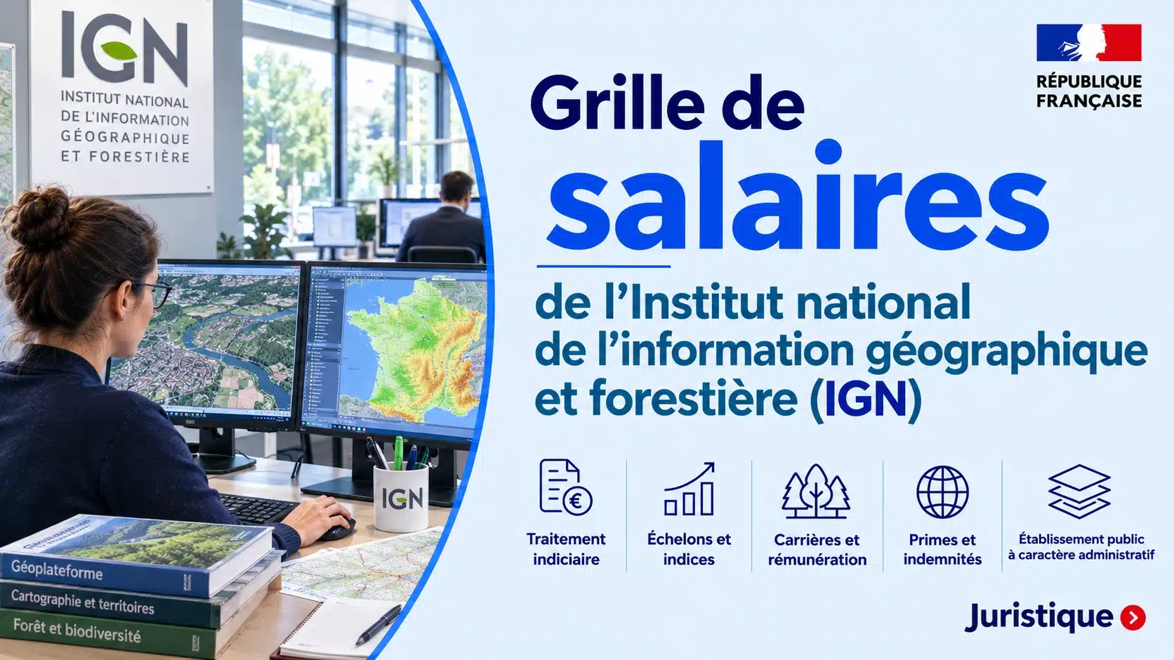 Grille des salaires de la fonction publique de l’Institut national de l’information géographique et forestière (IGN)
