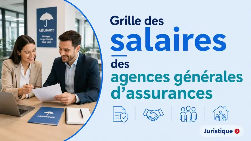 Barème salaires, salaire moyen et salaire minimum des agences générales d'assurances en 2026