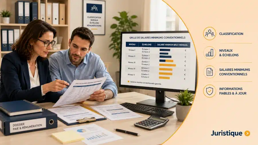 Consultation des grilles de salaires minimums conventionnels