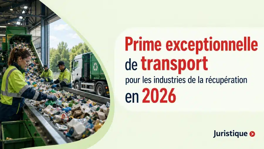 Montant de la prime exceptionnelle de transport pour les industries de la récupération en 2026