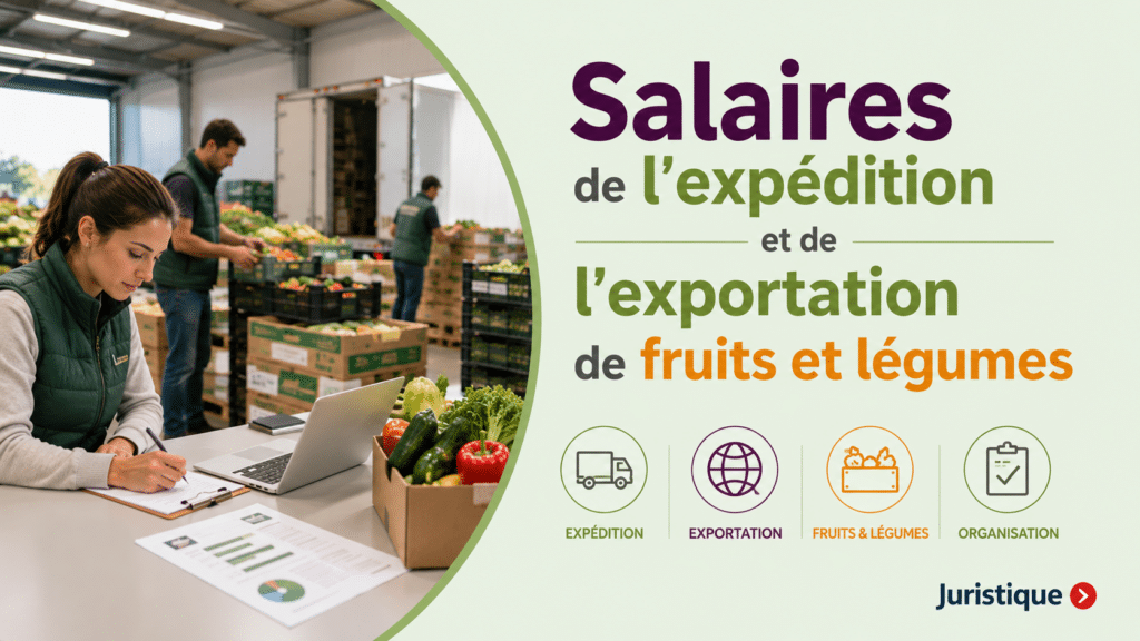 Rémunérations minimales de l’expédition et l’exportation de fruits et légumes en 2026