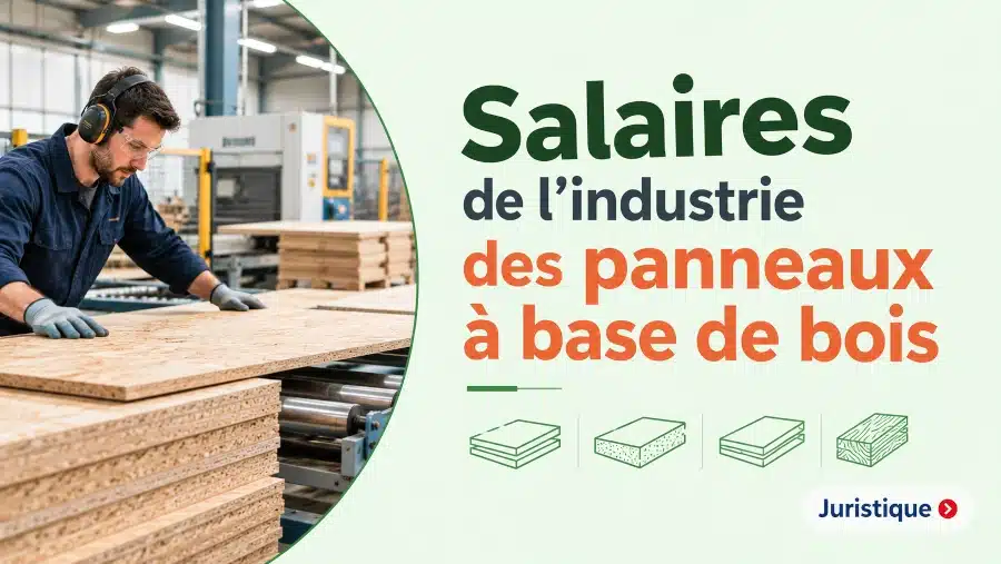 Rémunérations minimales de l’industrie des panneaux à base de bois en 2026