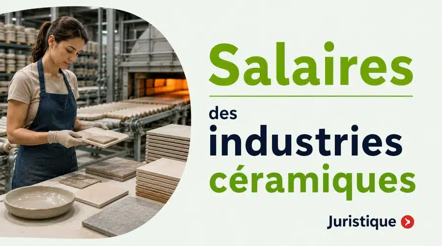 Rémunérations minimales des industries céramiques en 2026