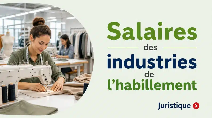 Rémunérations minimales des industries de l’habillement en 2026