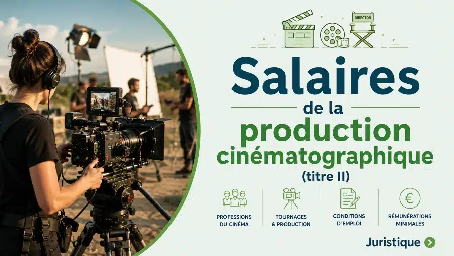 Rémunérations minimales de la production cinématographique (titre II) en 2026