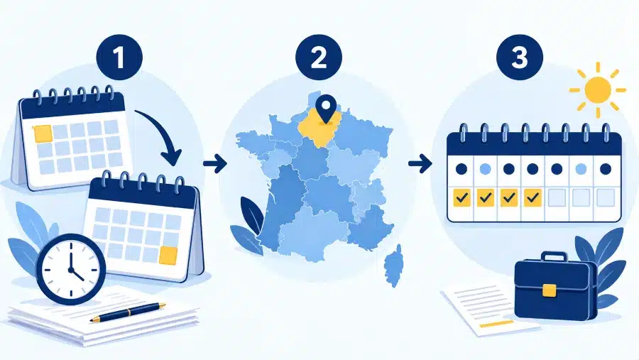 How to use the France business days calculator?