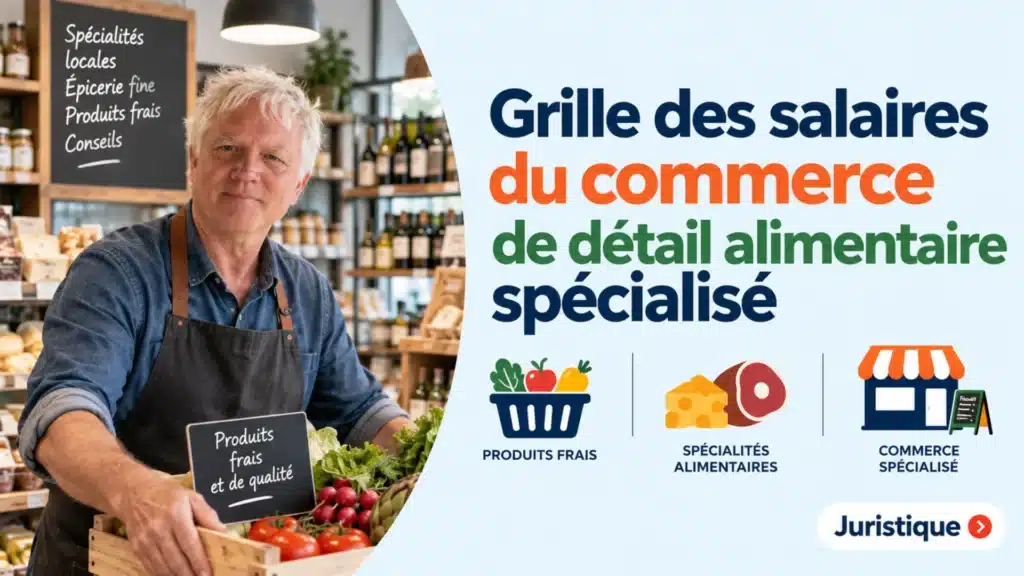 Grille des salaires 2026 du commerce de détail alimentaire spécialisé