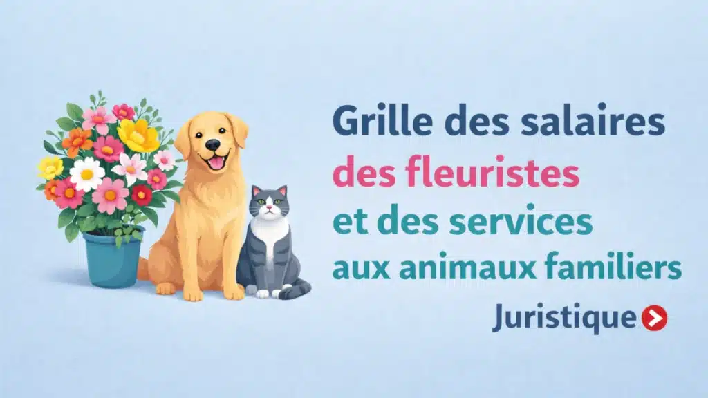 Grille des salaires 2026 des fleuristes et des services aux animaux familiers