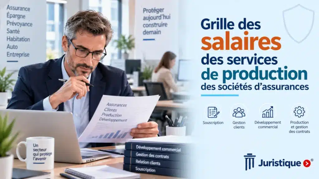 Barème salaires, salaire moyen et salaire minimum des salaires des services de production des sociétés d’assurances en 2026