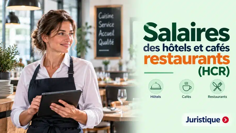 Rémunérations minimales des hôtels et cafés restaurants (HCR) en 2026