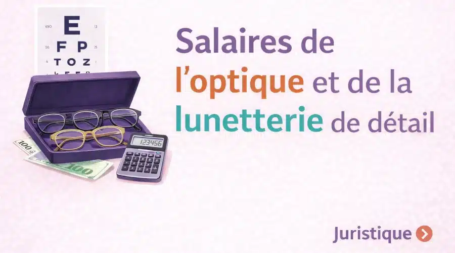 Rémunérations minimales de l’optique et de la lunetterie de détail en 2026
