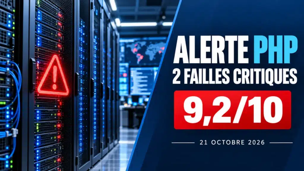 Alerte de cybersécurité PHP : deux failles critiques notées 9,2 sur 10 menacent les sites WordPress et les serveurs web.