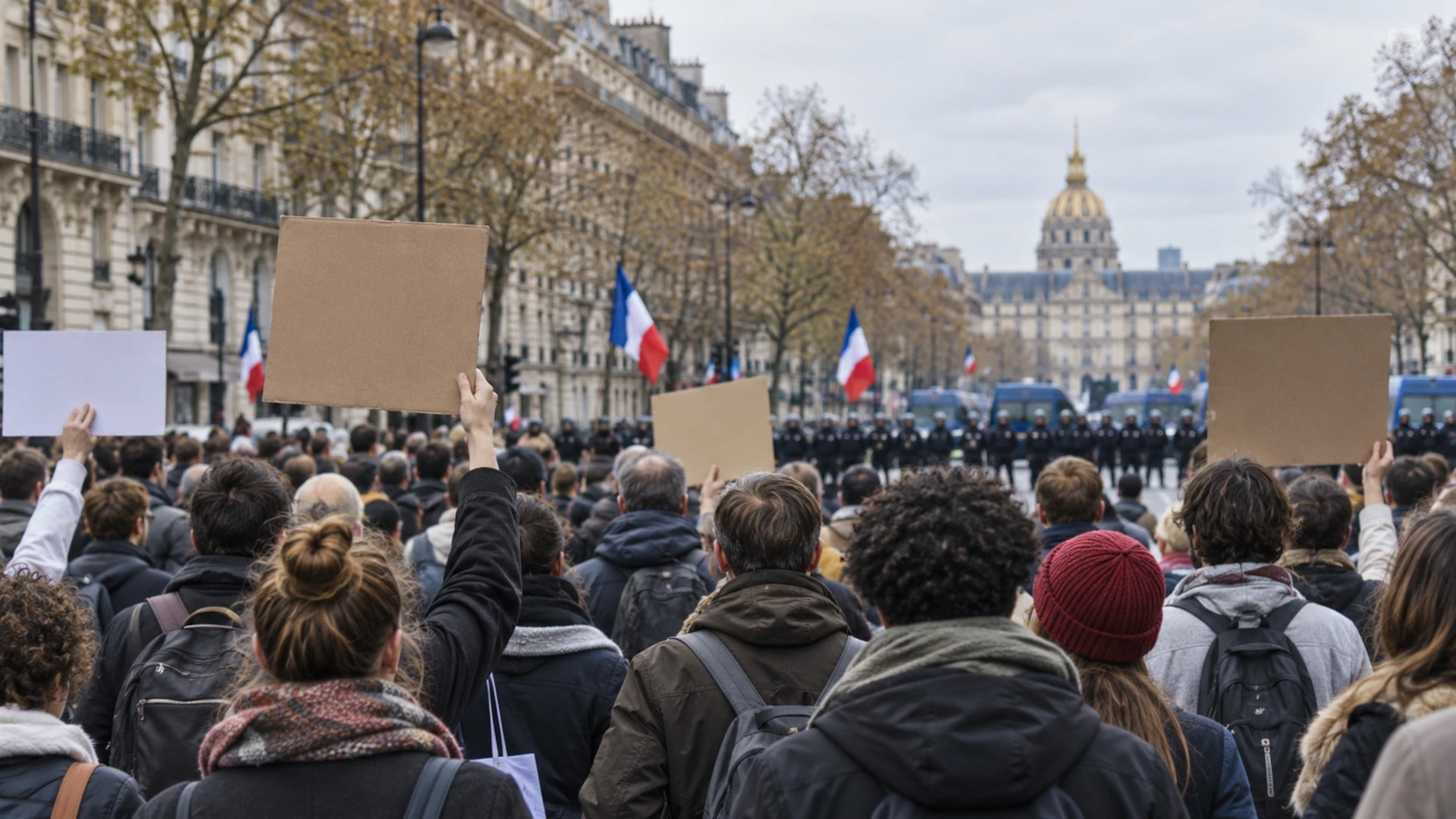 Manifestation interdite en France : le Sénat vote une amende forfaitaire de 500 euros et jusqu'à six mois de prison.
