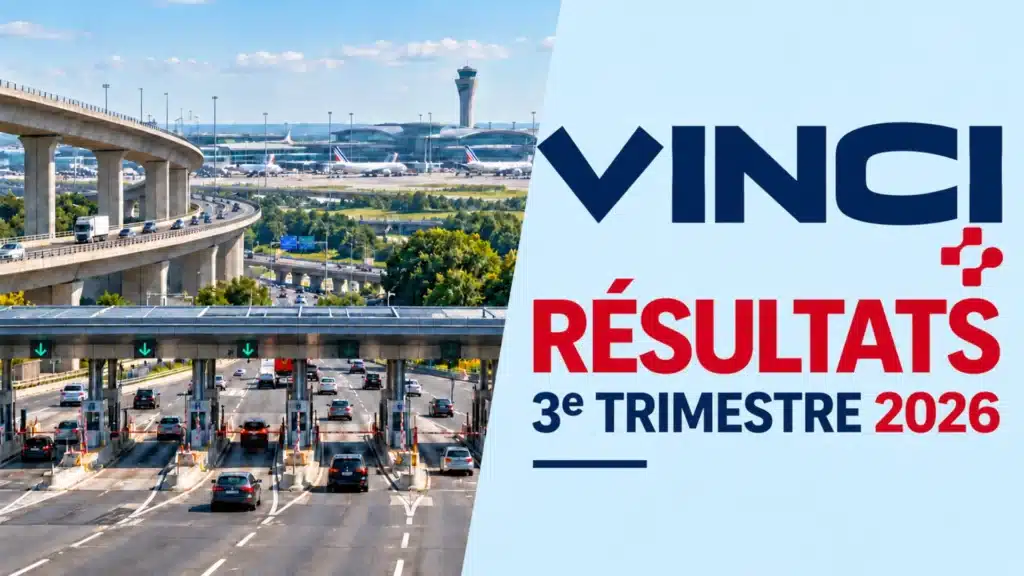 Résultats financiers du troisième trimestre 2026 de Vinci, groupe français de concessions autoroutières, aéroportuaires et de construction